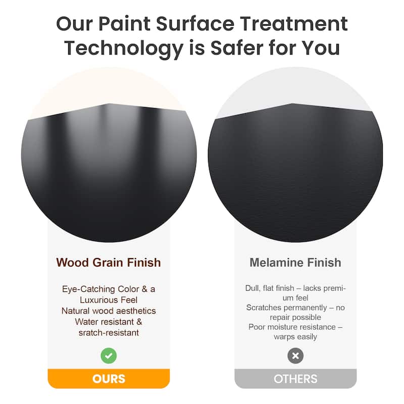 Painted 3-Drawer Nightstand for Bedroom