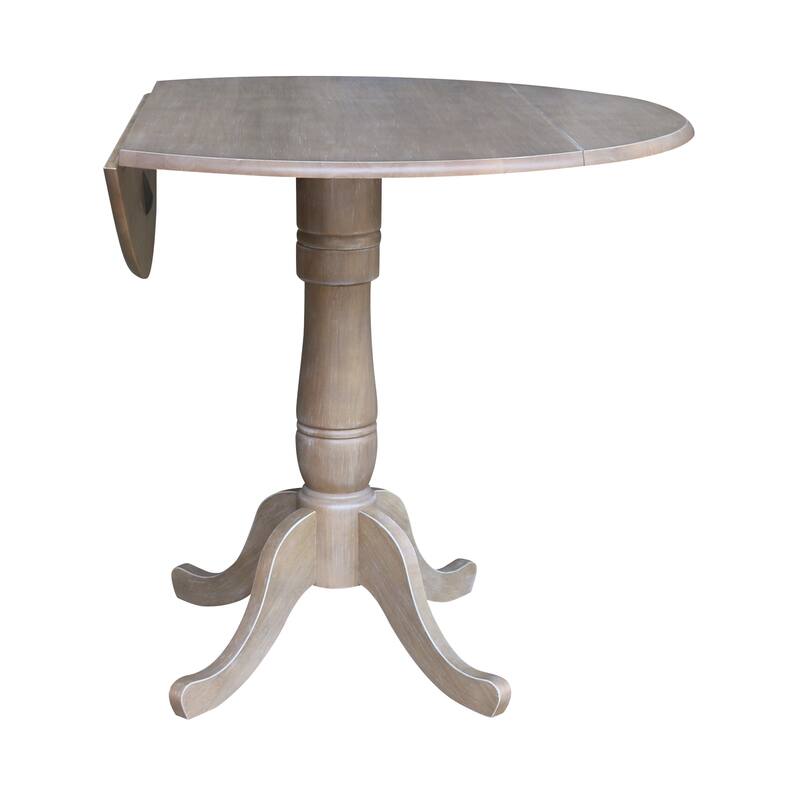 42 in. Round Dual Drop Leaf Dining Table