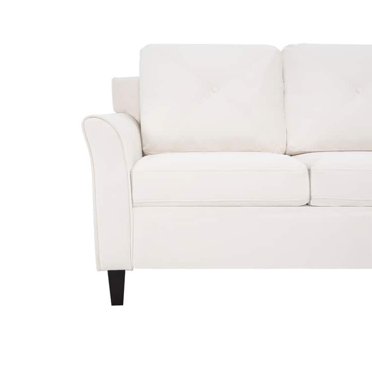 Raelynn Button Tufted Loveseat Sofa, Affordable Modern Loveseat Sofa Couch for Small Spaces - Durable and Sturdy