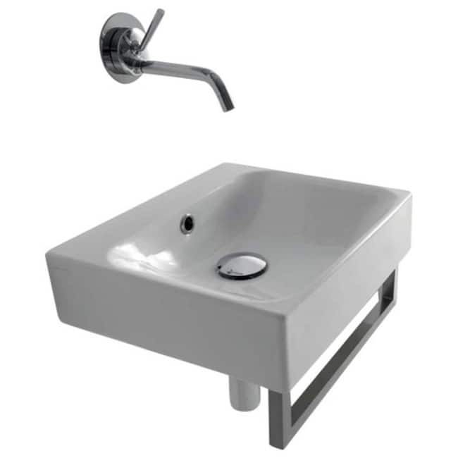 WS Bath Collections 15-11/16" Ceramic Wall Mounted / Vessel Bathroom
