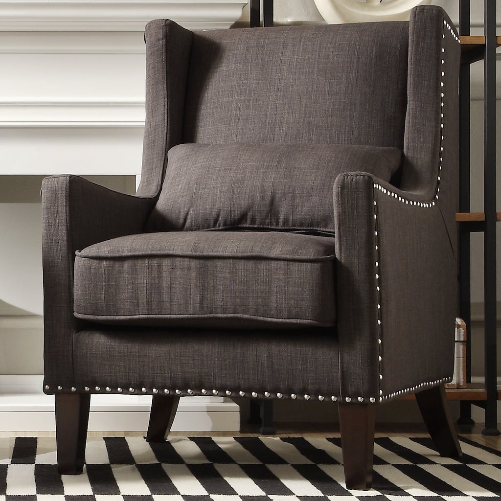 Henry Wingback Nailhead Chair by iNSPIRE Q Classic