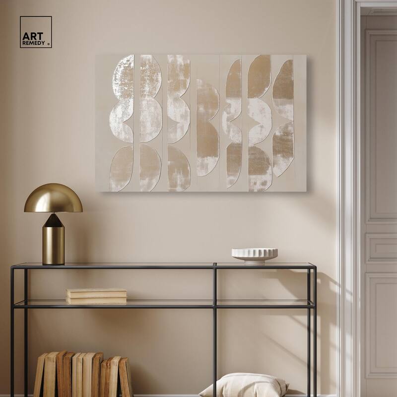 Columnar Shapes II Canvas by Art Remedy, Gallery Wrapped