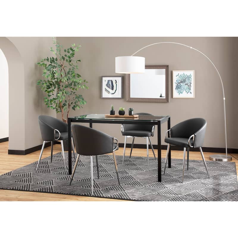 Silver Orchid Battista Upholstered Chair - Set of 2