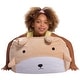 preview thumbnail 69 of 94, Animal Bean Bag Chair for Kids, Soft Cozy Animal Chair for Bedrooms Medium - 18 inch - Tan Dog