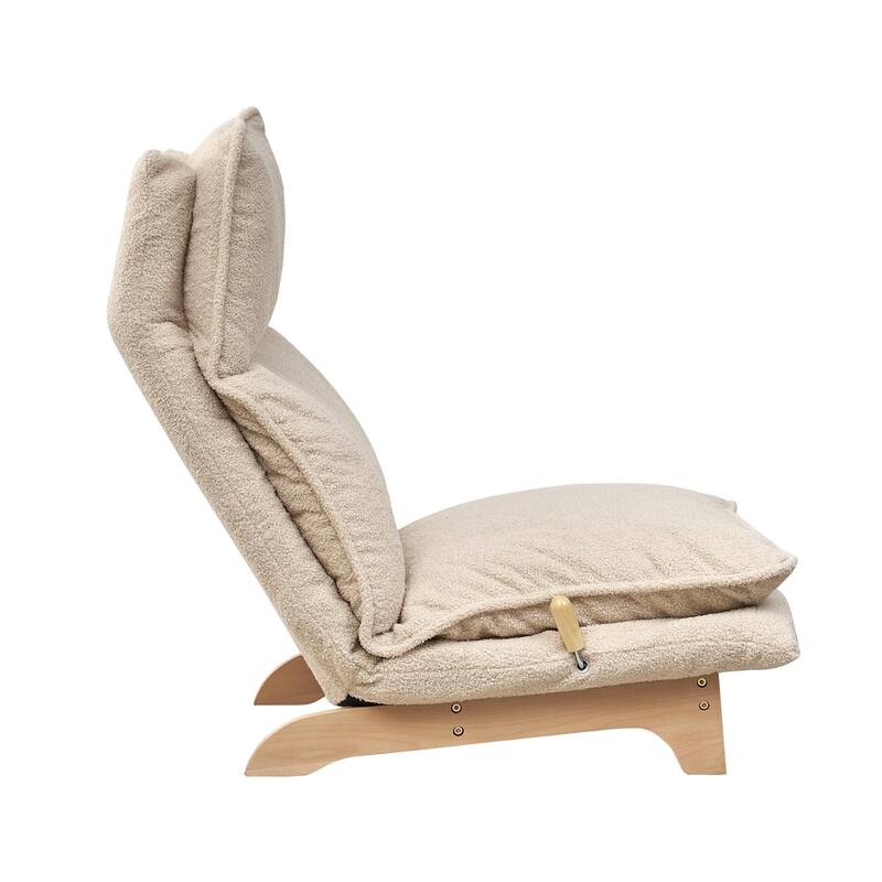 Lazy Sofa Balcony Leisure Chair Bedroom Sofa Chair Foldable Reclining Chair Leisure Single Sofa Functional Chair