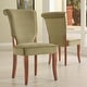 preview thumbnail 1 of 6, Andorra Sage Velvet Upholstered Dining Chair (Set of 2) by iNSPIRE Q Classic