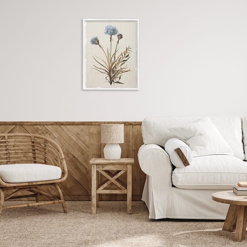 Stupell Natural Hydrangea Buds Framed Giclee Art Design By Carol Robinson