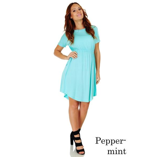 Shop Simply Ravishing Women S Short Sleeve Casual Knee Length