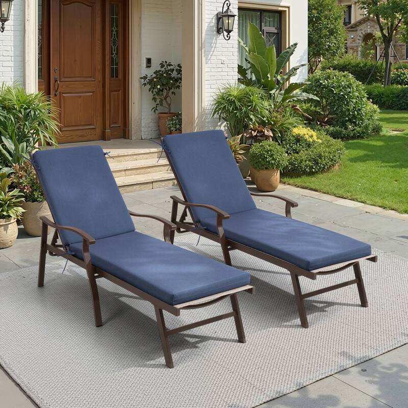 Pellebant Outdoor Patio Chaise Lounge Cushion