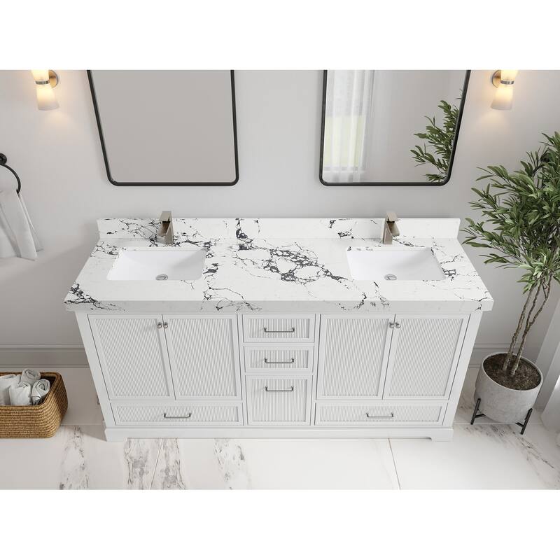 Willow Collections 60 in. W x 22 in. D Alys Single Sink Bathroom Vanity with Countertop