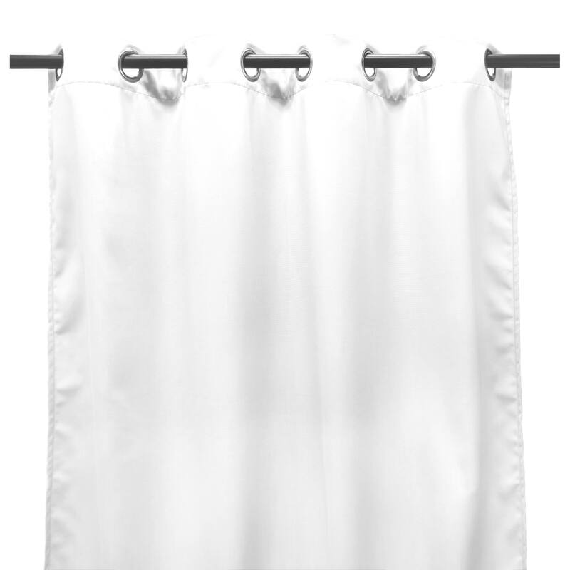 54" x 84" Solid Grommet Semi-Sheer Outdoor Curtain Panel - 54X84