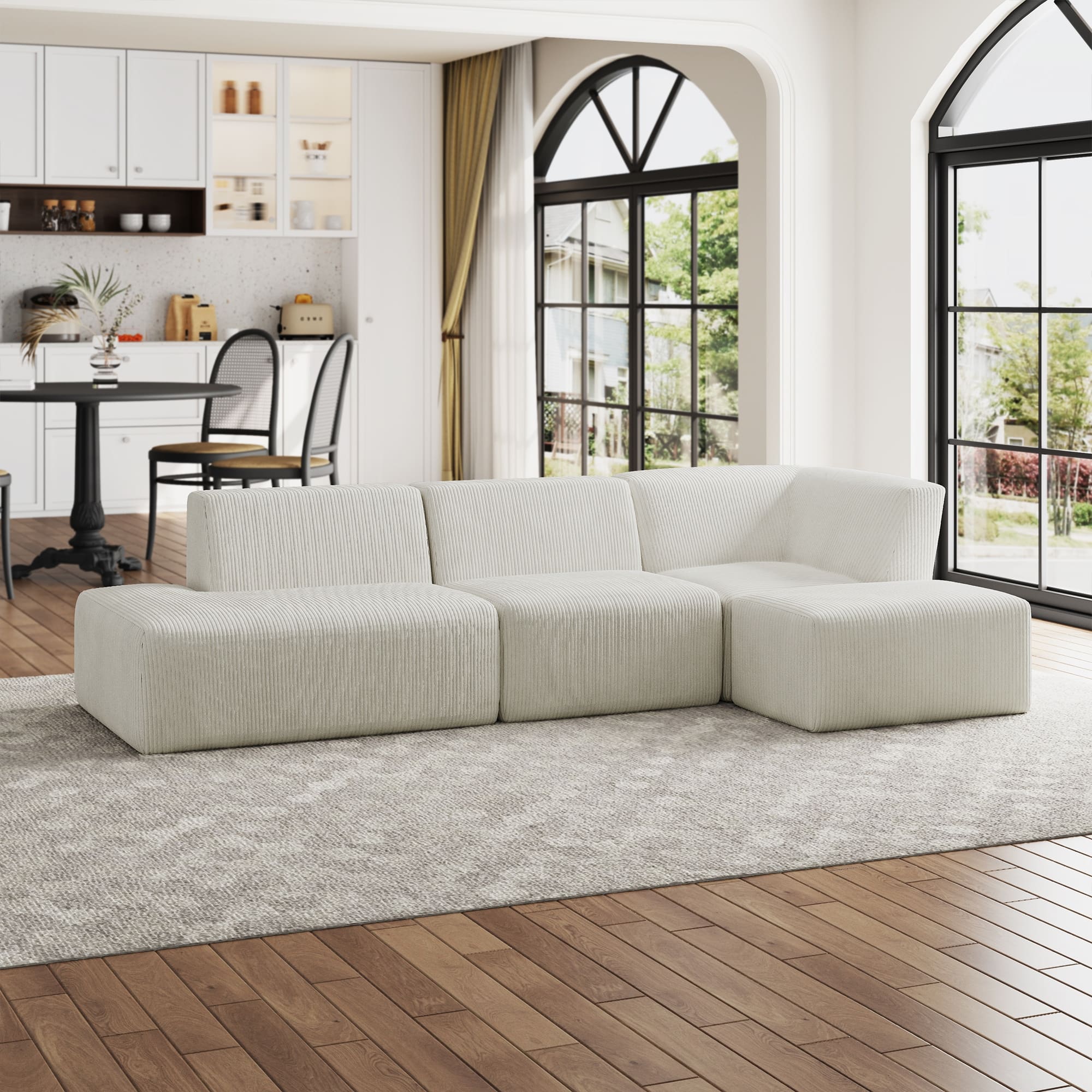 Option BEIGE/SIDE CHAIR&ARMCHAIR&OTTOMAN&ARMLESS