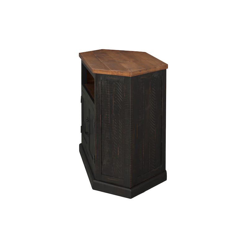 The Gray Barn Danebury Rustic 50-inch Solid Wood Corner TV Stand