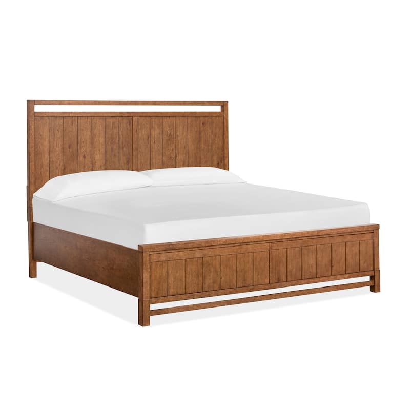 Magnussen Home Conway Honey Wheat Panel Bed - King