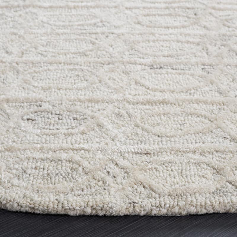 SAFAVIEH Handmade Ebony Giseltraud Modern Wool Rug