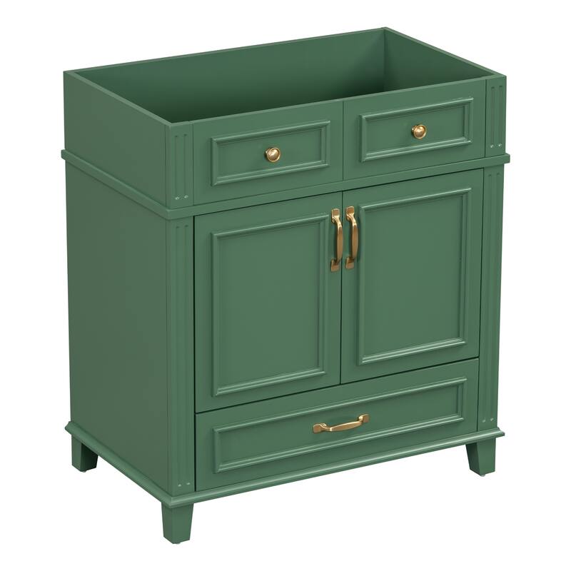 30 in. W x 17.9 in. D x 33 in. H Freestanding Bath Vanity Cabinet without Top