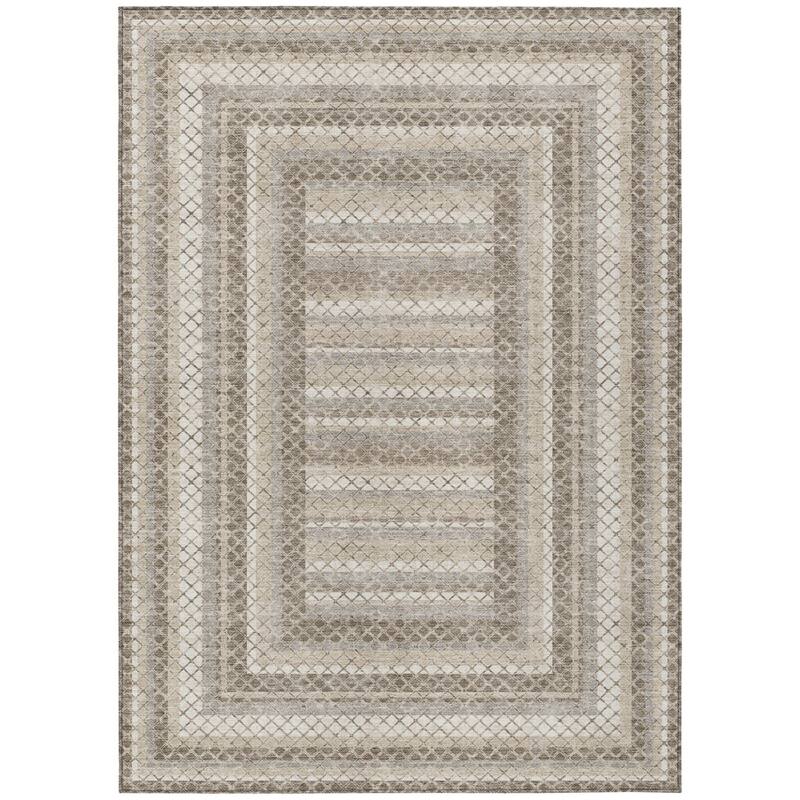 HomeRoots Geometric Transitional Rectangle Outdoor Rug