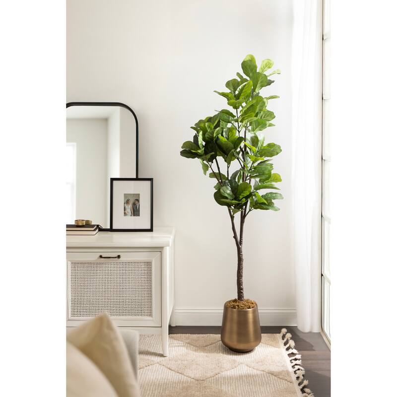 Kate and Laurel Fidmont Faux Fiddle Fig Tree