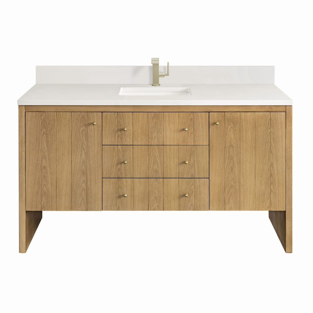 James Martin Vanities 435-V60S-1WZ Hudson 60" Single Basin Wood Vanity