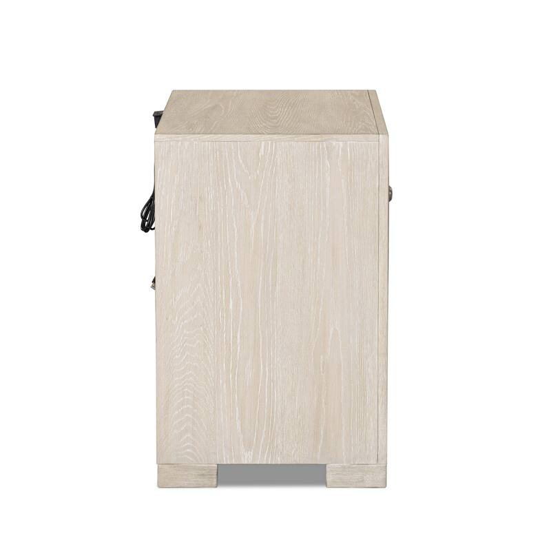 Furniture of America Durem II Modern 4-Piece Solid Wood Panel Bedroom Set