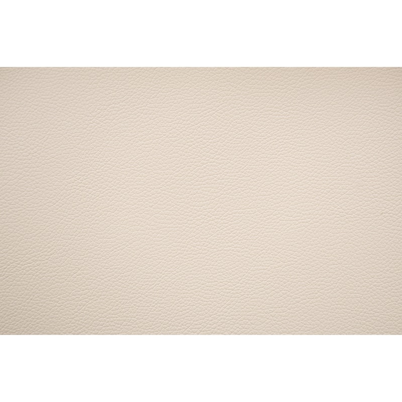 Modern Off-White Faux Leather Tufted Full Size Bed with Upholstered Headboard