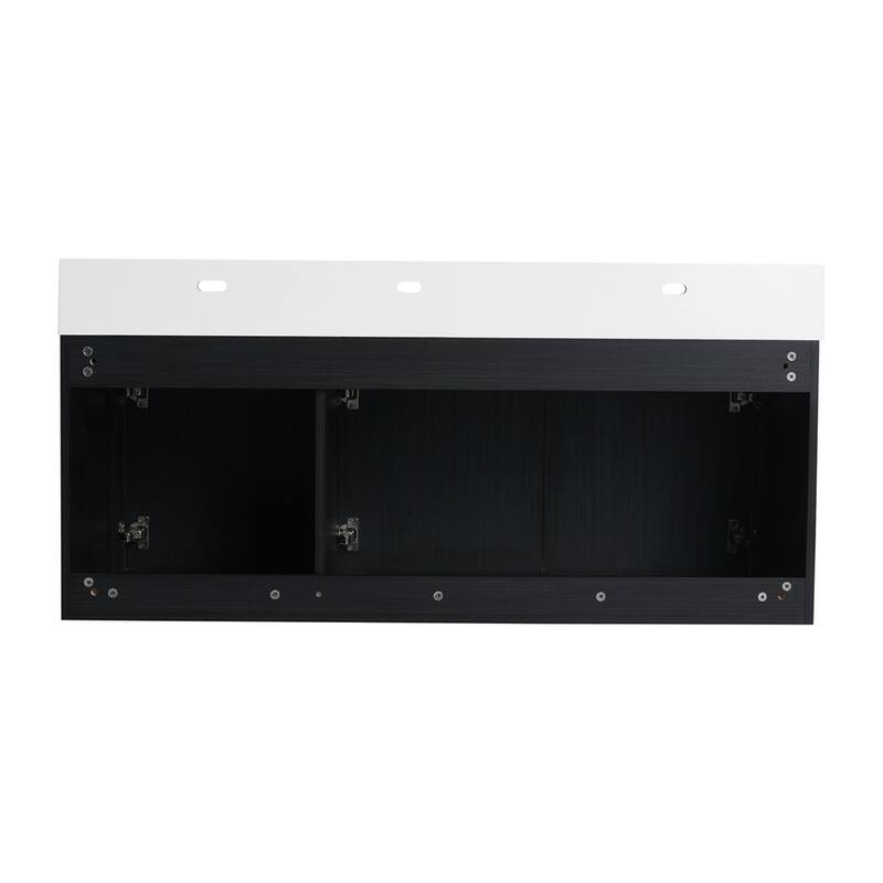48 Inch Wall-Mounted Bathroom Vanity with Sink,Thick Edged Resin Basin