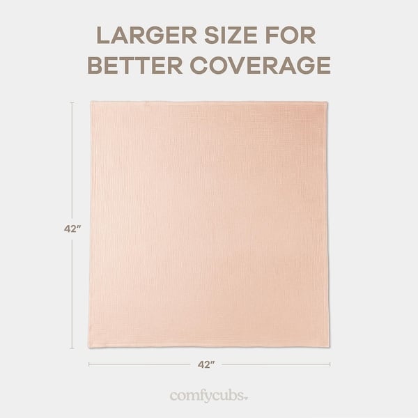 dimension image slide 1 of 5, Muslin Swaddle Blankets Pack of 3 by Comfy Cubs