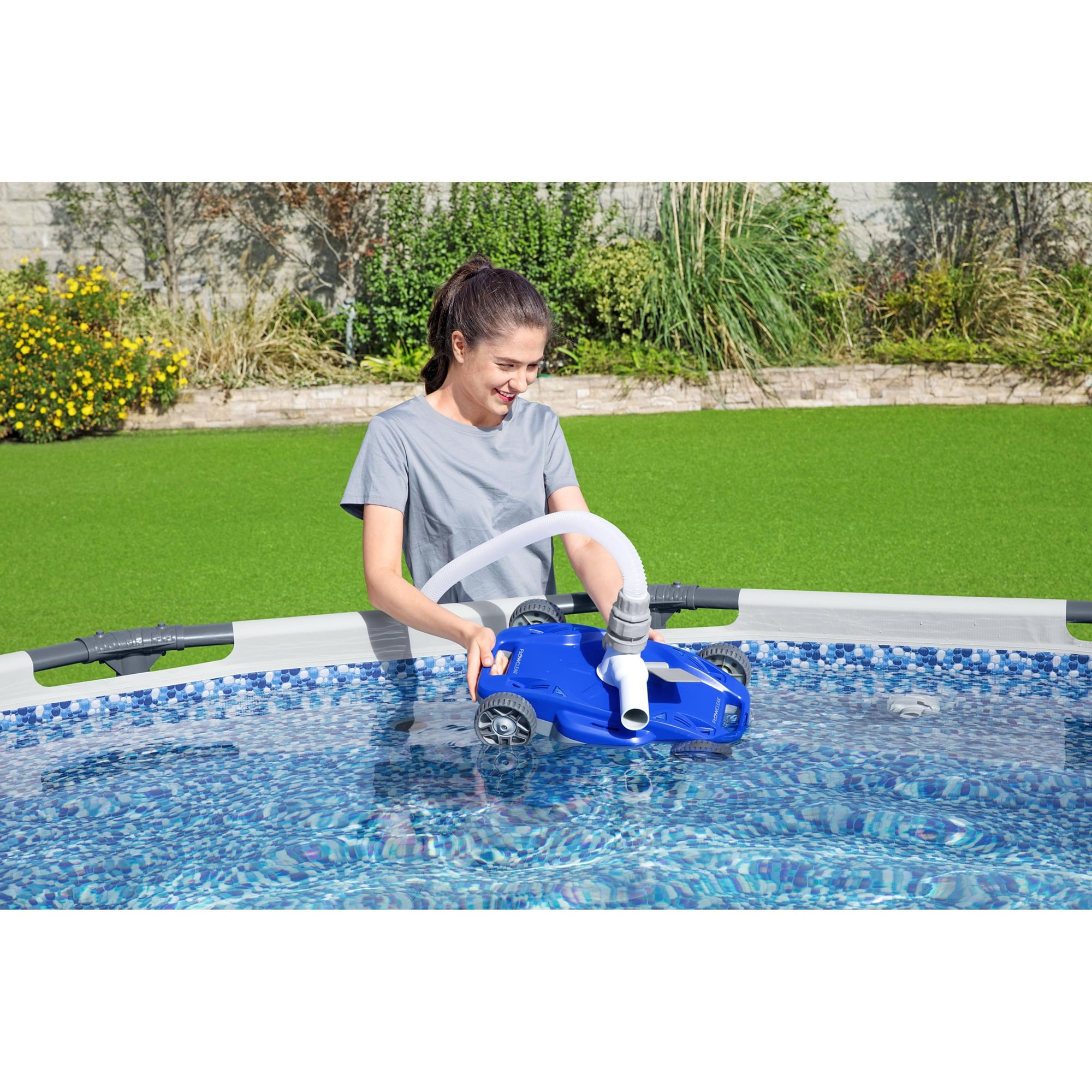 Bestway FlowClear AquaDrift Automatic Above Ground Swimming Pool Vacuum,  Blue - 13.89 - Bed Bath & Beyond - 35733150