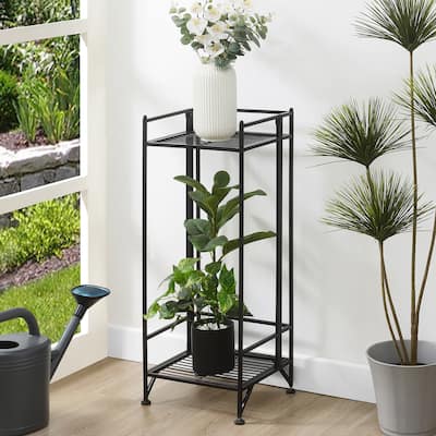 Convenience Concepts Xtra Storage 2 Tier Tall Folding Metal Plant Stand