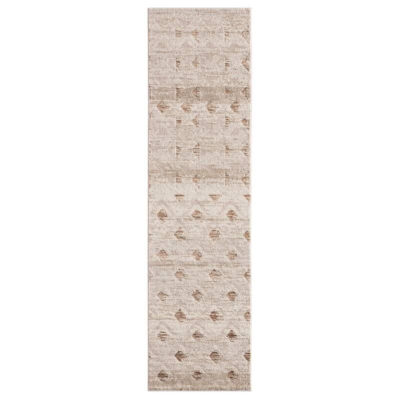 Atmast Geometric Tan/Bronze Rug