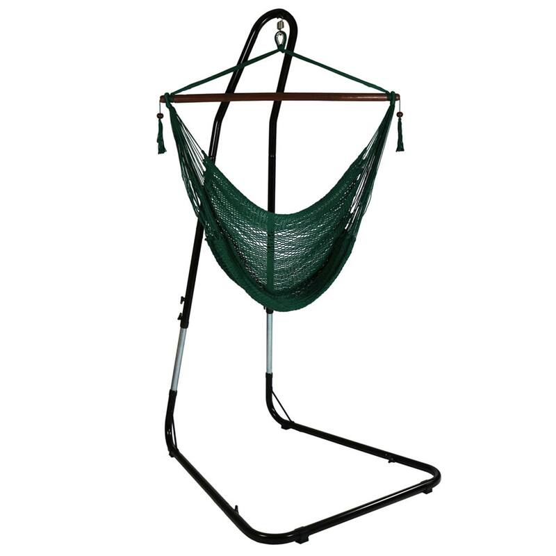 Sunnydaze Caribbean Extra Large Hammock Chair & Adjustable Stand