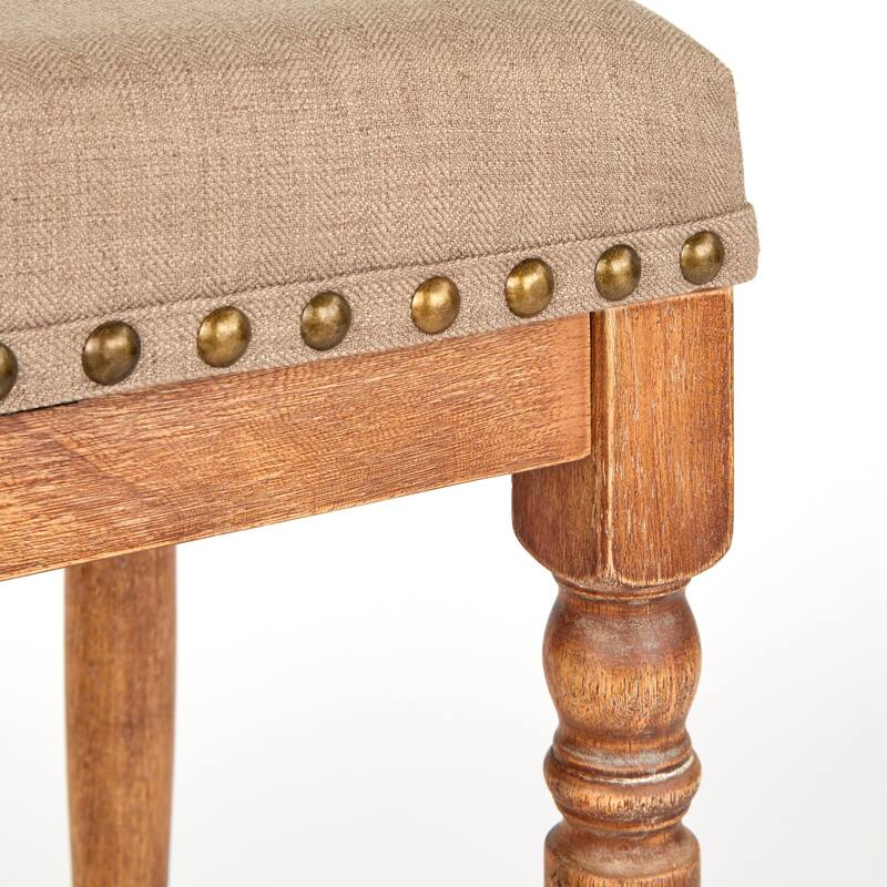 Lifestorey Grafton 30-inch Turned Leg Stools (Set of 2)