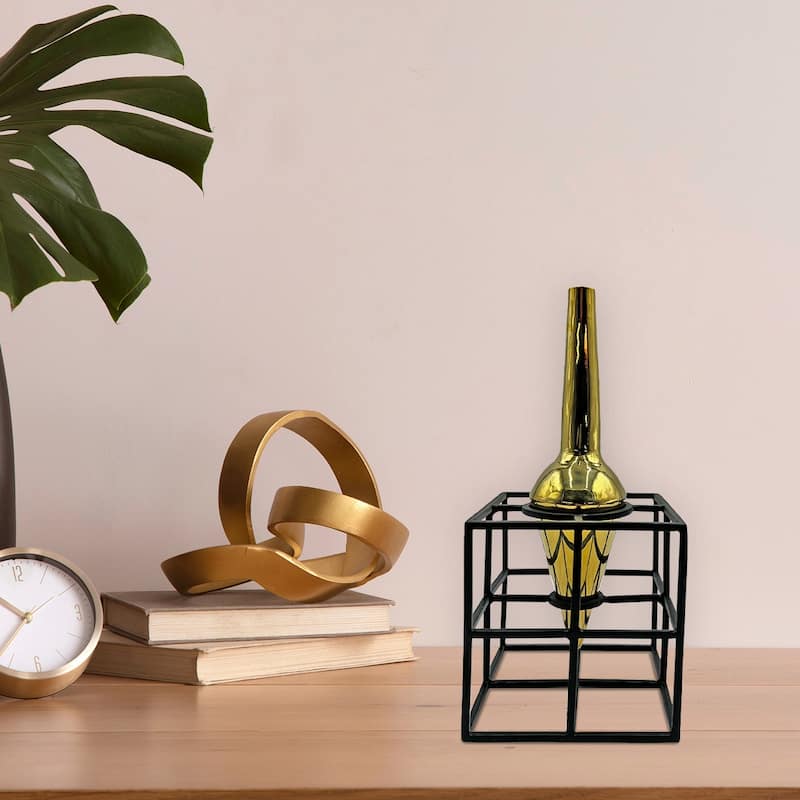 Amphora Cage Vase for Flowers