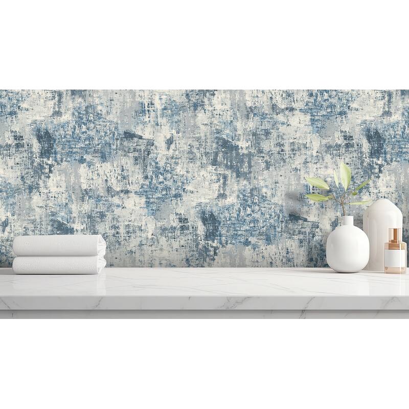 Arthouse Sergio Blue Abstract Texture Wallpaper