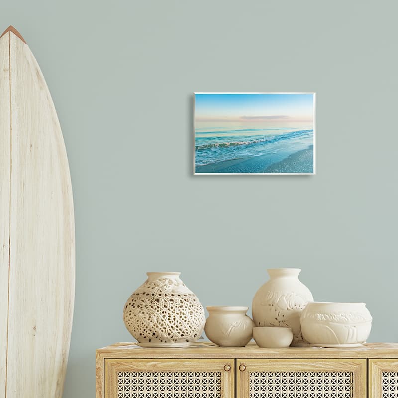 Stupell Serene Waves at Sunrise Wall Plaque Art Design By Mary Lou Johnson