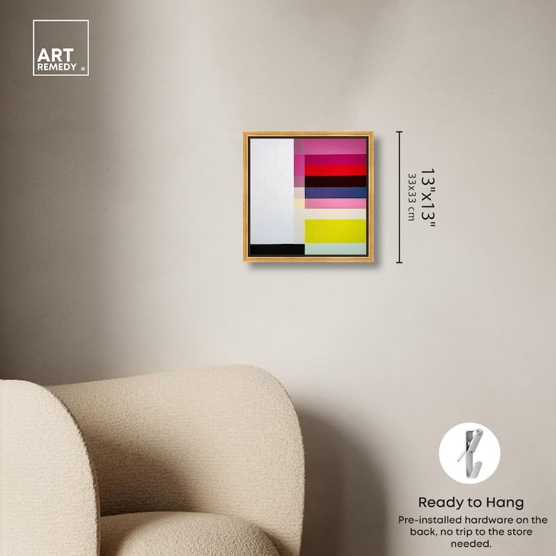 Quadratic Composition Canvas by Art Remedy