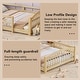 preview thumbnail 28 of 74, Montessori Solid Pine Floor Bed with Full-Length Safety Fence & Slatted Base by Harper&Bright Designs