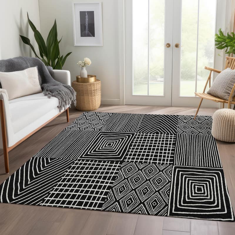 Premium Washable Super Soft Modern Geo Charm Mayfield Rug