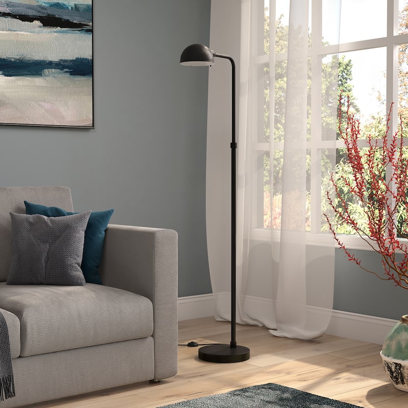 Arundel 66" Tall Integrated LED Floor Lamp with Metal Shade - Blackened Bronze