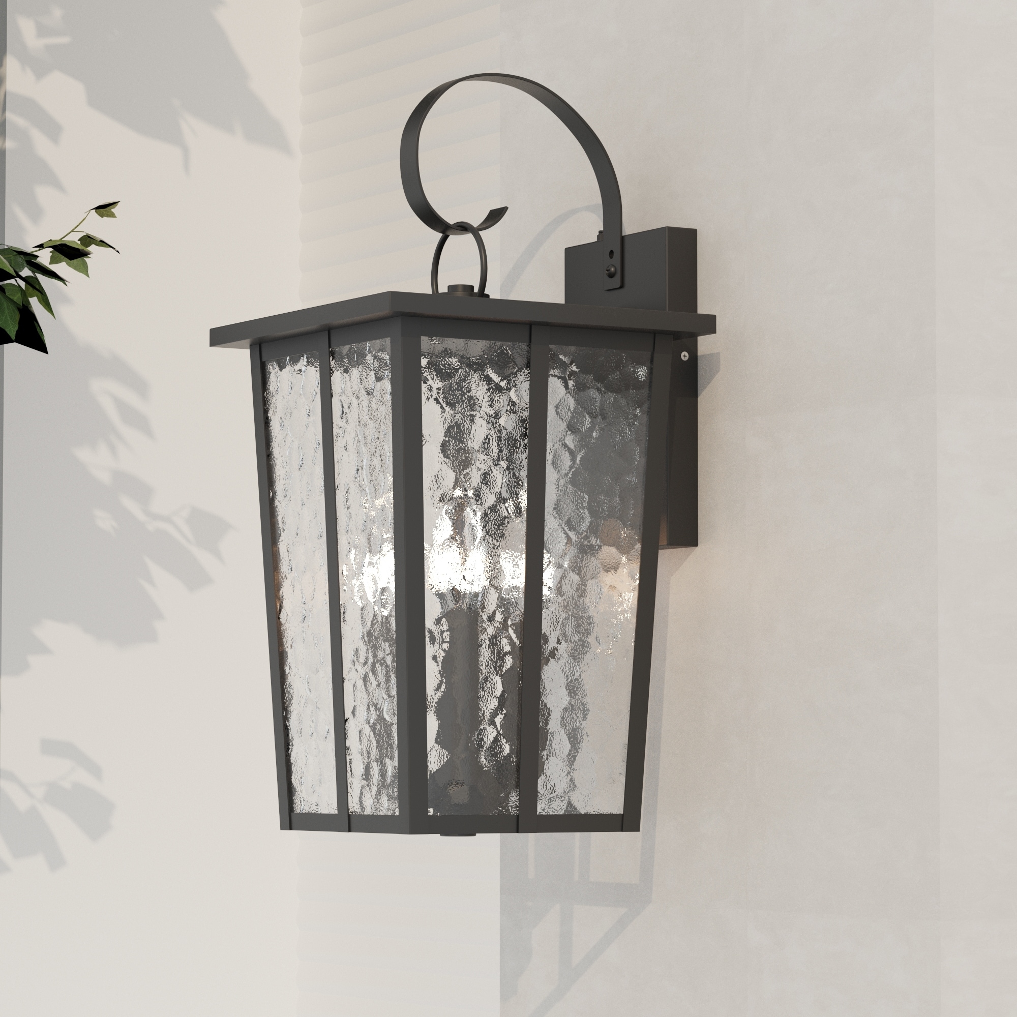 Maxax 3 - Light 18.58'' H Outdoor Wall Lantern Empire with Dusk to Dawn
