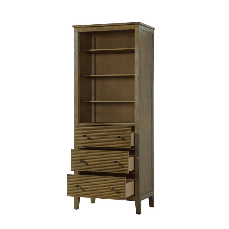 Kensington 16-28 Inch Open Shelving Bath Storage Cabinet