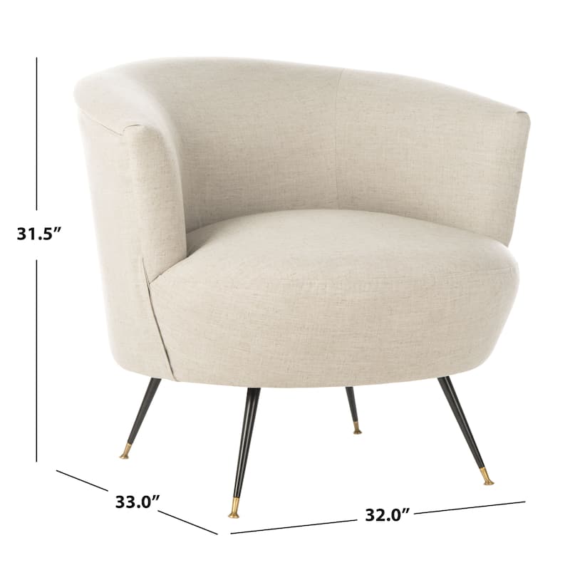 SAFAVIEH Juliann Mid-Century Modern Retro Club Chair - 32" x 33" x 31.5" - 32Wx33Dx32H