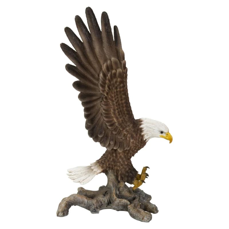 12" Small Flying Eagle Outdoor Garden Statue