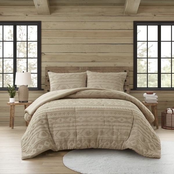 Queen Woolrich Breckenridge Chenille Oversized Comforter Set - Queen