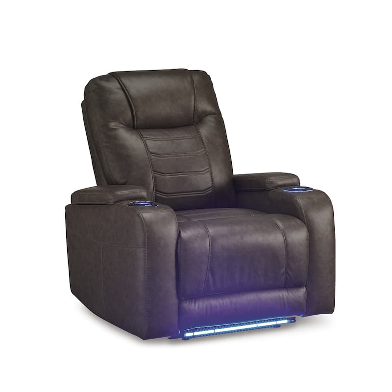 Signature Design by Ashley Schooner Rocks Power Recliner with Adjustable Headrest