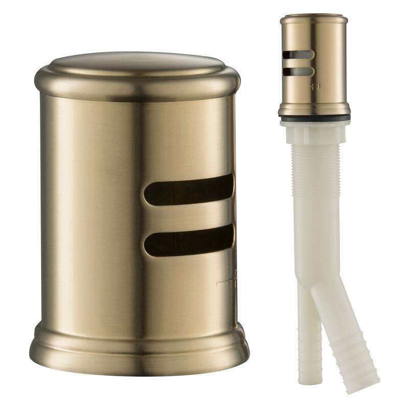 Kraus 2-1/2" Brass Air Gap with Beveled Cap - Antique Champagne Bronze
