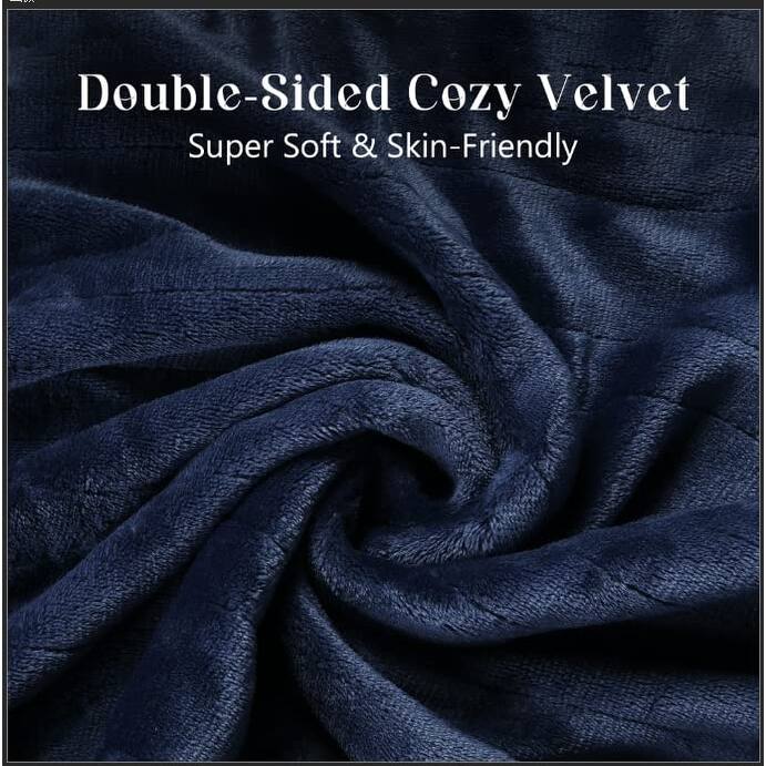 Electric Flannel King Queen Throw Heated Blanket