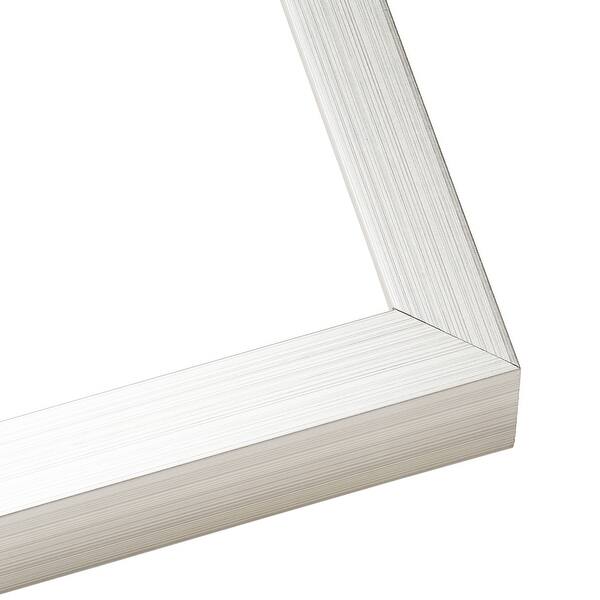 18x10 Shadow Box Frame Silver Real Wood Traditional Shadowbox Display