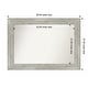 preview thumbnail 106 of 119, Dove Greywash Framed Non-Beveled Custom Wall Mirror, Bathroom Vanity Mirror Outer Size: 38 x 27
