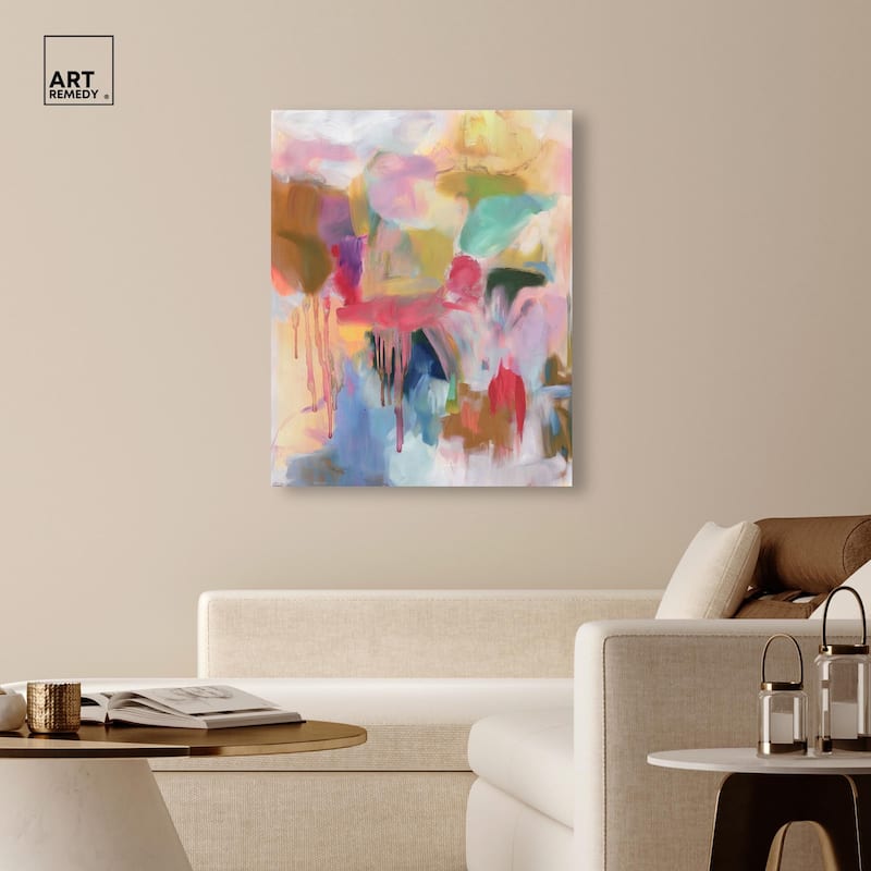 Art with Bold Colors Canvas by Art Remedy, Gallery Wrapped